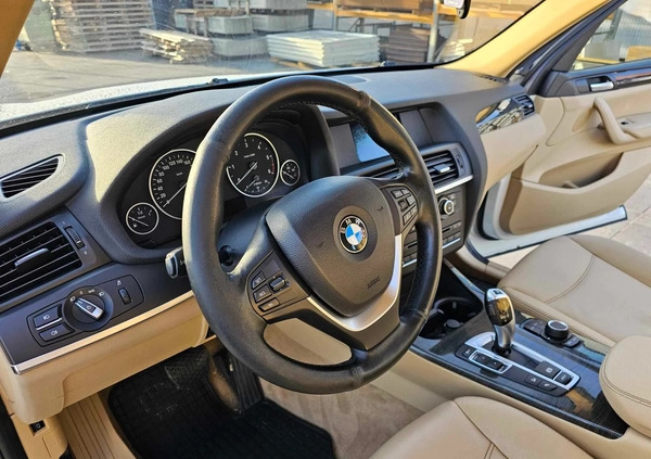 BMW X3 cena 55900 przebieg: 254930, rok produkcji 2013 z Ciechocinek małe 79